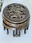 Antique Chinese Coffee Table with glass+ 6 Chairs — photo 7