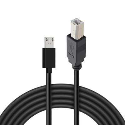 6FT Micro USB To Printer Cable USB 2.0 To Type B PC Midi Piano Drum Scanner