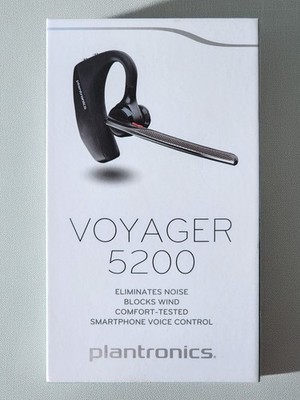Plantronics/Poly Voyager 5200 Bluetooth Headset w/ Brand-New Tips (VT5200)
