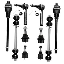 10pc Set Front Suspension Kit Tie Rod End Sway Bar Link Lower Upper Ball Joint