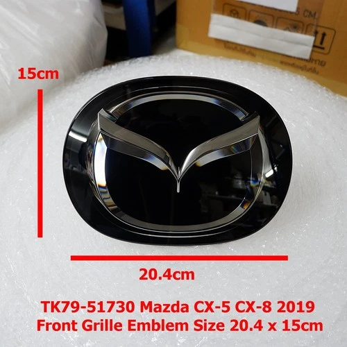 TK79-51730 Front Grille Emblem For CX-5 CX-8 2019 Size 20.4 x15.0cm