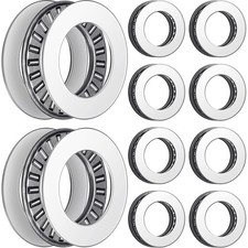 10 Sets Thrust Needle Roller Bearings with Washers 0.75 Inch Bore 1.25 Inch OD I