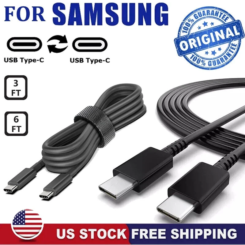 2x Original Samsung Galaxy S25 S24 S23 S22 5G USB-C 6FT Super Fast Charge Cable - Image 3 of 4