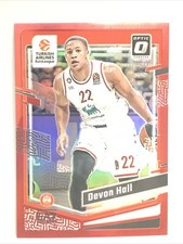 2023-24 DONRUSS  EUROLEAGUE  BASKETBALL  OPTIC Devon Hall #149   RED  #67/99