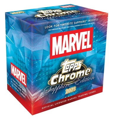 Topps 2025 Marvel Comics Chrome Sapphire - Hobby Box RIP N' SHIP LIVE ONLY