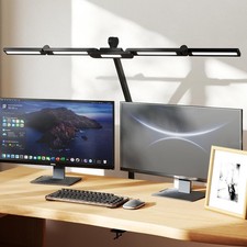 41" Led Desk Lamp with Clamp, Architect Desk Lamp,24W Ultra Bright Auto Dimmi...
