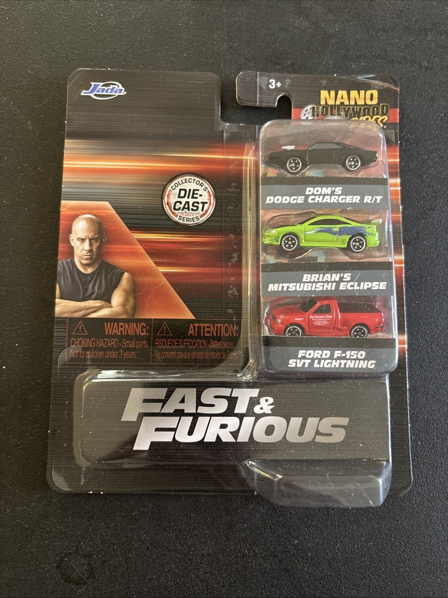 Jada Toys Nano Hollywood Rides Fast and Furious Nv1 Set of 3