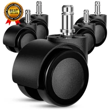 Office Chair Wheels Replacement 5 Pcs 2 Inch Office Chair Casters Heavy Duty