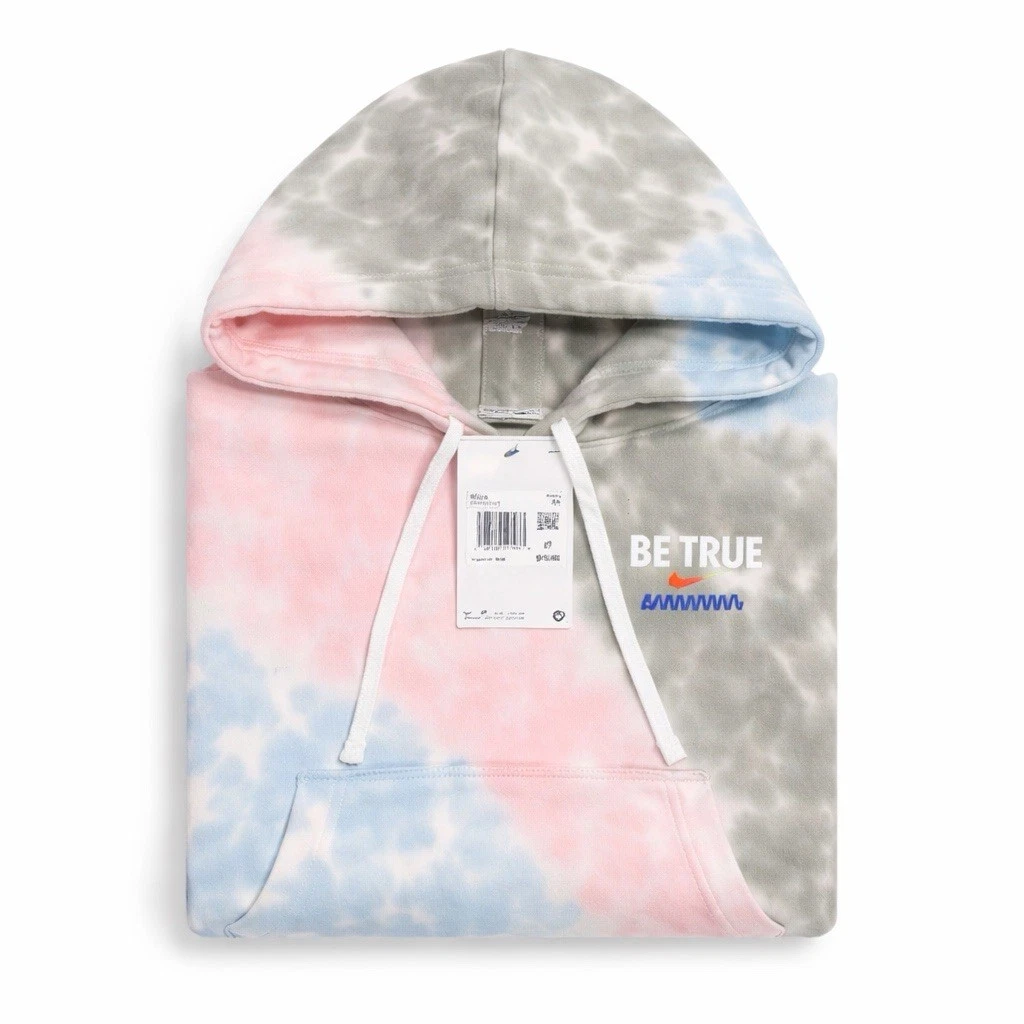 Nike Men's SB Hoodie Be True Tiedye Pink Foam Size XS