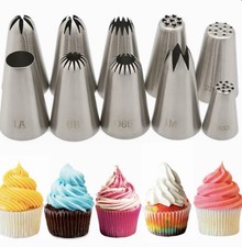 Durable Stainless Steel Cake Piping Nozzles - 5 Pack for Easy Floral Designs