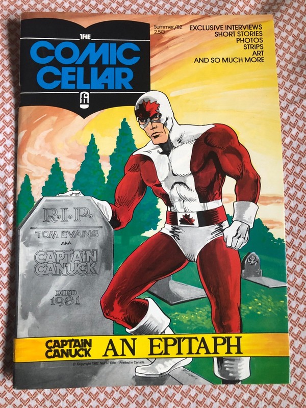 Canadian Fanzine COMIC CELLAR -V1#2  Summer 1982 - Capt. Canuck George Freeman