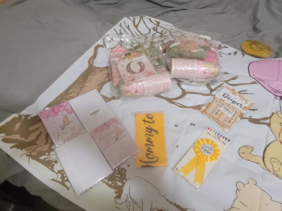 Decoración de baby shower vintage Winnie the Pooh y más Foto 2 de 3