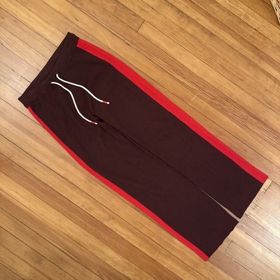 Tory Burch Sport Sweatpants Women's Pants Baggy Red Stripe Sz Xs Merino Wool
