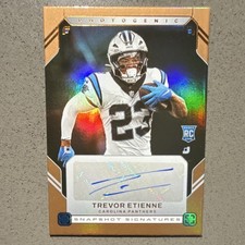 2025 Panini Photogenic Trevor Etienne Rookie Auto Snapshots Panthers
