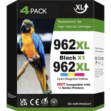 4PK 962XL Ink Cartridges for HP Officejet Pro 9010 9015 9020 9018 9025 Printers