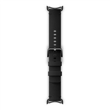 Google Pixel Watch Crafted Italian Leather Band - Obsidian Black - sz Large