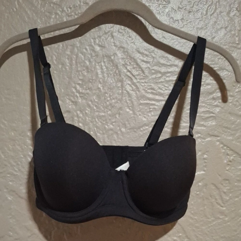 Sujetador camiseta Wacoal negro con soporte con aros talla 32DD Foto 3 de 4