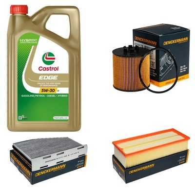 Inspektionspaket Castrol EDGE Titanium 5W-30 LL 5L für VW Touran 1.4 TSI