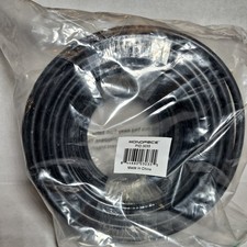 100ft RG6 18AWG 75Ohm Quad Shield CL2 Coaxial Cable w/ F Type Connector 3035