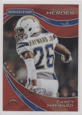 2019 Panini Rookies & Stars Great American Heroes Red 40/75 Casey Hayward pm6