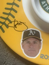 Oakland As Collectors Plate 14”  Chip Hale Chili Davis SGA 2012 Signed Auto NEW