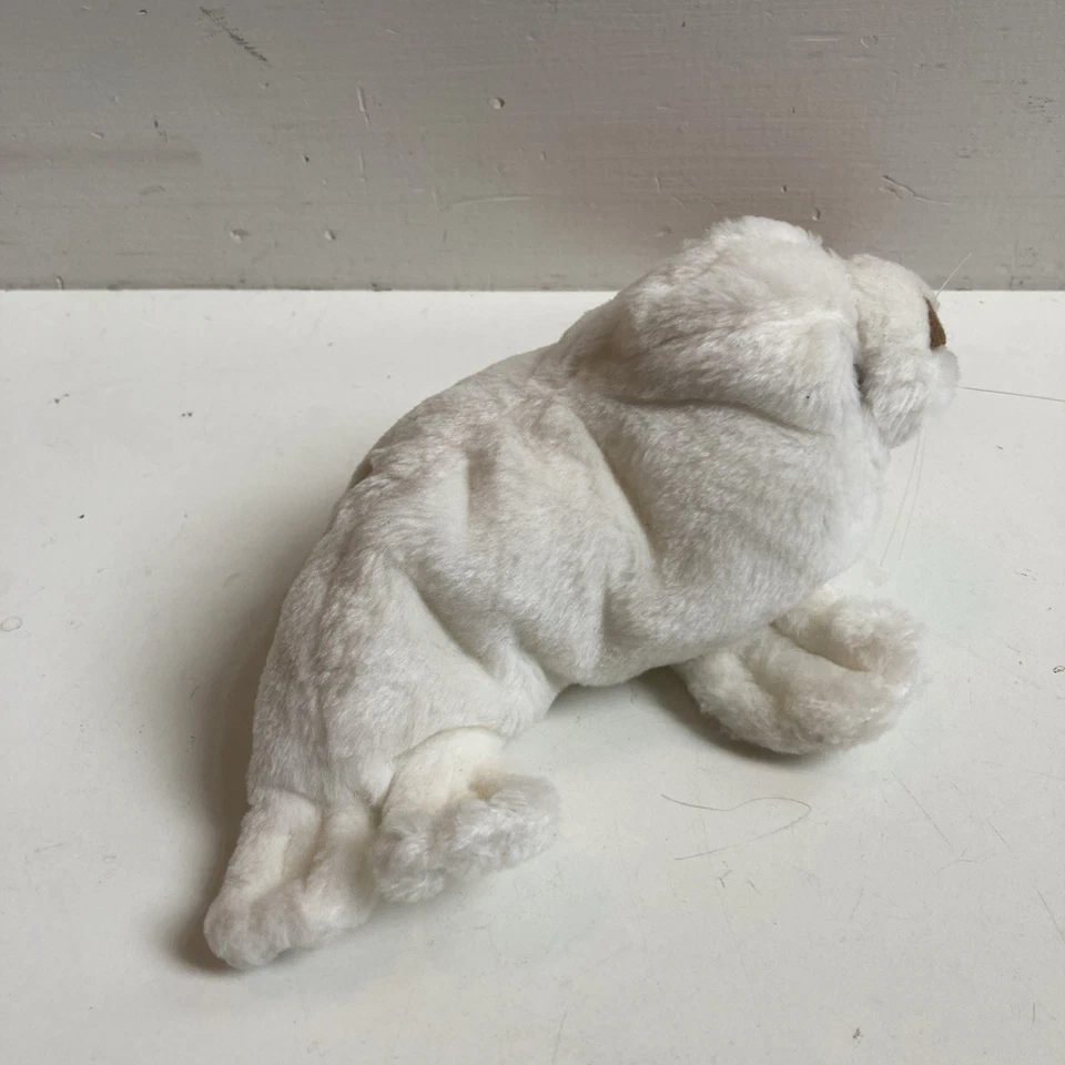 Vintage Lou Rankin Spencer Plush White Harp Seal Baby by Dakin 6” W/ Tags - Image 2 of 4