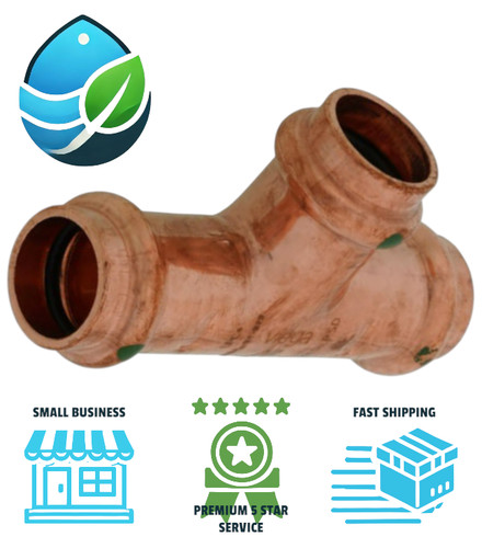 Viega 77377 1/2" ProPress x ProPress x ProPress Connector Copper Plumbing Tee
