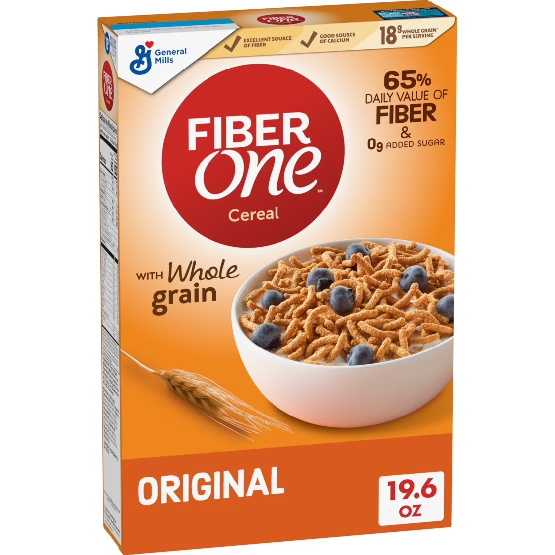 Fiber One Breakfast Cereal, Original Bran, 19.6 oz - Fast Shipping