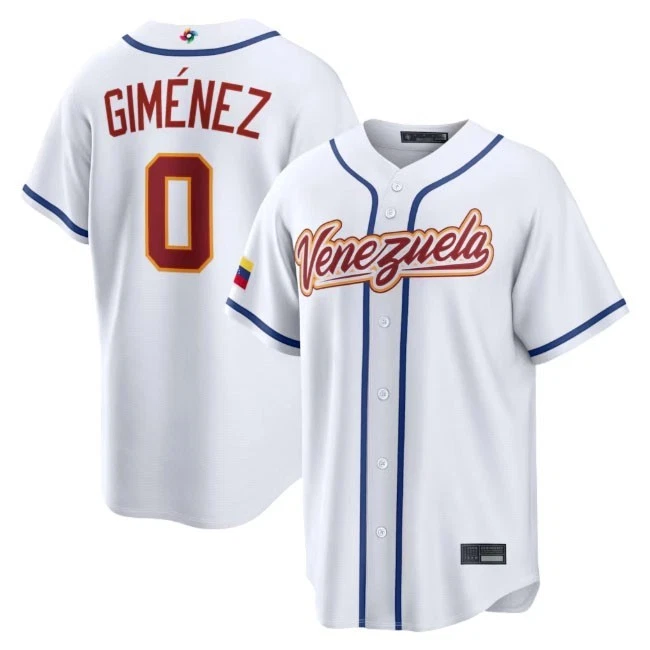 Venezuela Man's Baseball White 2026 World Baseball Classic Home Stadium Jersey