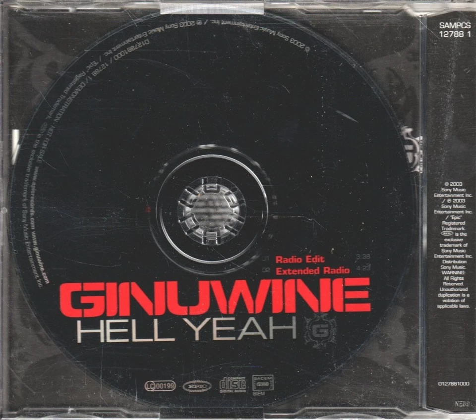 Ginuwine Hell Yeah CD Europa Epic 2003 Single Promo SAMPCS127881 - Bild 2 von 2