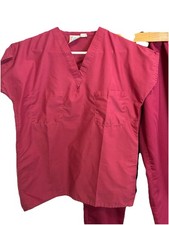 Vintage Made in USA Scrub Set matching top and bottom