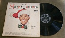 Bing Crosby Merry Christmas LP Decca 1955 Decca MONO Vinyl Record LP Holiday
