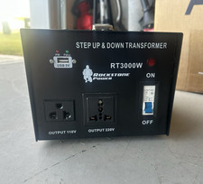 Rockstone Power RT3000W Step Up/Down Transformer 110-240V In 110/220V Out USB