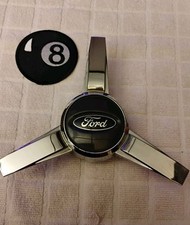 2005-09 Ford Mustang 3 Bar Oem Wheel Center Rim Hub Cap Cover Tri Spinner 21044 2005-09 Ford Mustang 3 Bar Oem Wheel Center Rim Hub Cap Cover Tri Spinner 21044