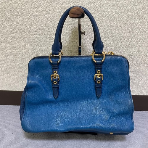 Miu Miu handbag, leather, blue - Picture 2 of 12