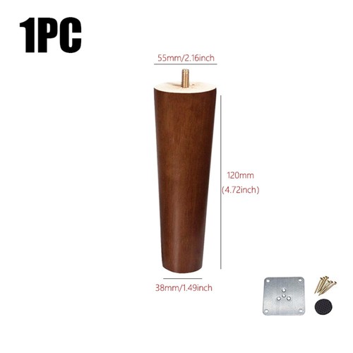 8/10/12/15/20cm Conical Furniture Legs with Iron Sheet Chair Replacement Feet - Picture 10 of 17