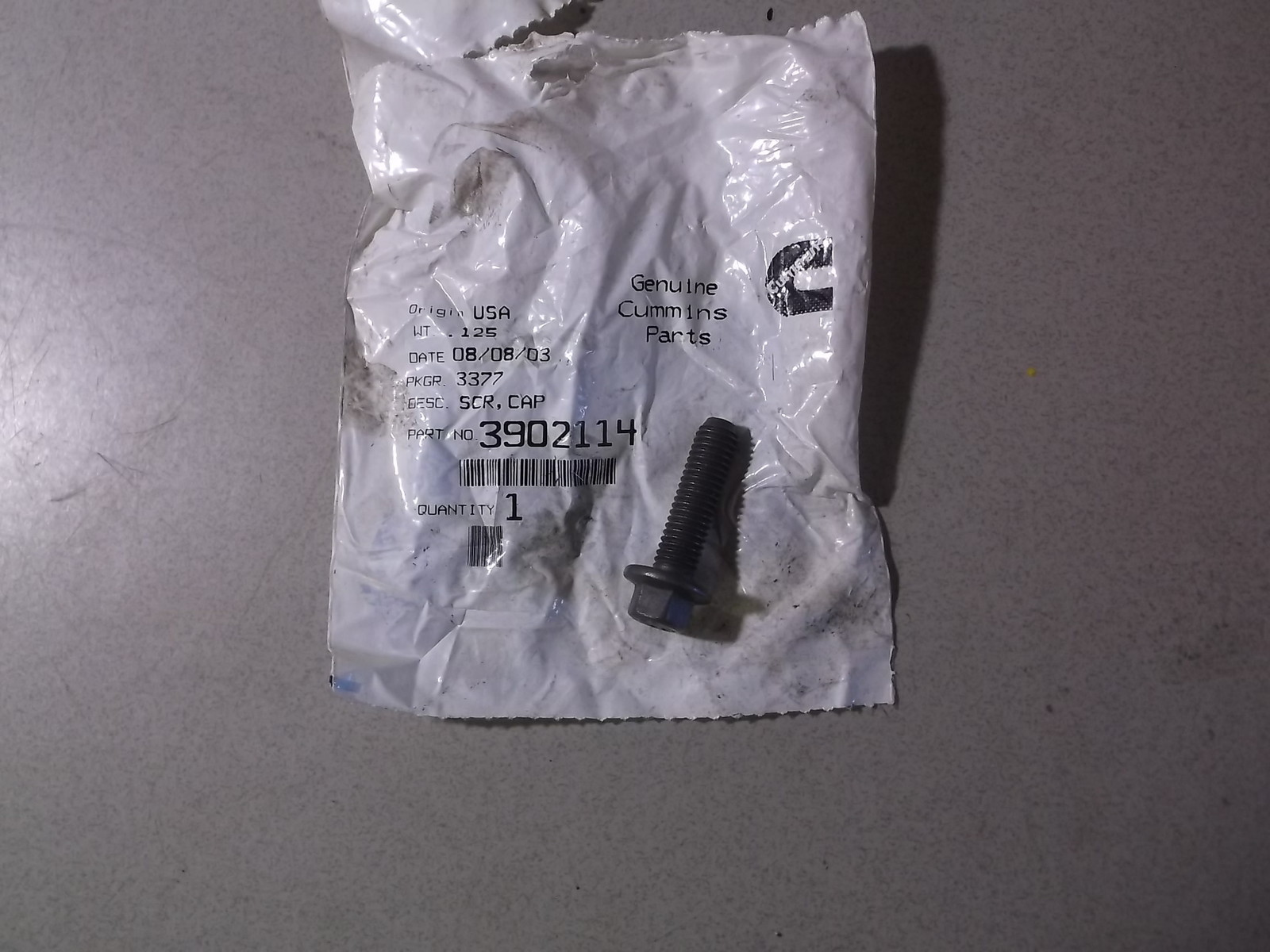 NEW Cummins 3902714 Cap Screw Bolt *FREE SHIPPING* | eBay