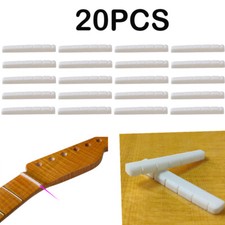 20PCS BONE Nut For Fender ST Electric Guitar 42X3.5X5mm Luthier saddle NEW
