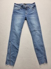 KUT from the Kloth Women's Jeans Size 2 Blue Ankle Medium Wash Cotton Blend Mid