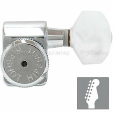 NEW Hipshot STAGGERED Tuners Fender  Directrofit  LOCKING HEX-P Buttons - CHROME