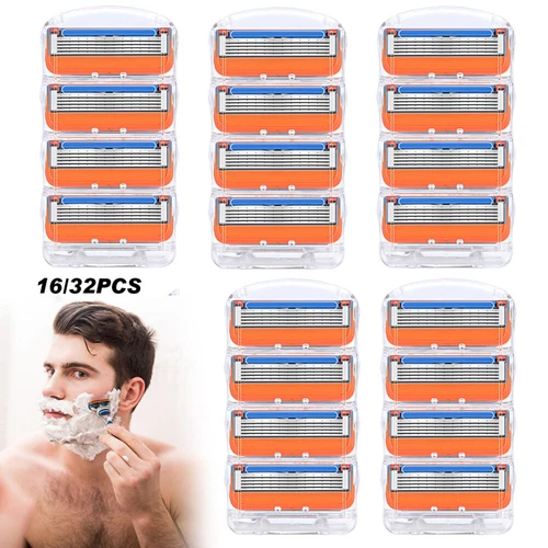 Cartuchos de cuchillas de afeitar Gillette Fusion 5 Power 16x 32x nuevos actualización sellados - Imagen 2 de 17