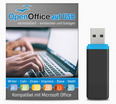 OpenOffice Portable - 32 GB USB 3.0 Stick mit Office vorinstalliert