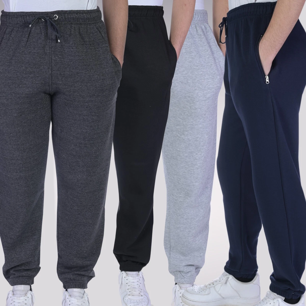 Jogging bottoms hotsell with zipped pockets