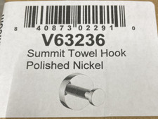 ICO Bath V63236 Volkano Summit Single Robe Hook,Polished Nickel