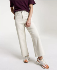 CALIA Women's High Rise Kickback Wide Leg Pant 14 Light Sand WAX12386 Slim Fit