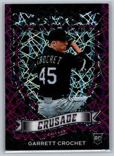 2021 Chronicles Crusade Purple Velocity #1 Garrett Crochet RC Chicago White Sox