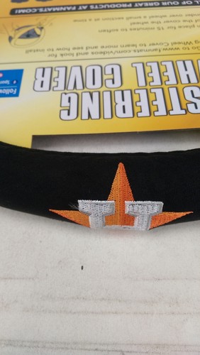New MLB Houston Astros Auto Truck Steer Wheel Cover & Chrome Emblem Decal - Picture 4 of 9
