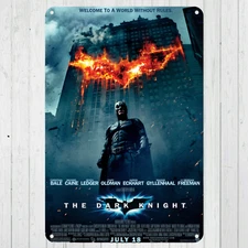 Batman The Dark Knight Custom 10"x14" Metal Wall Sign Office Home Mancave