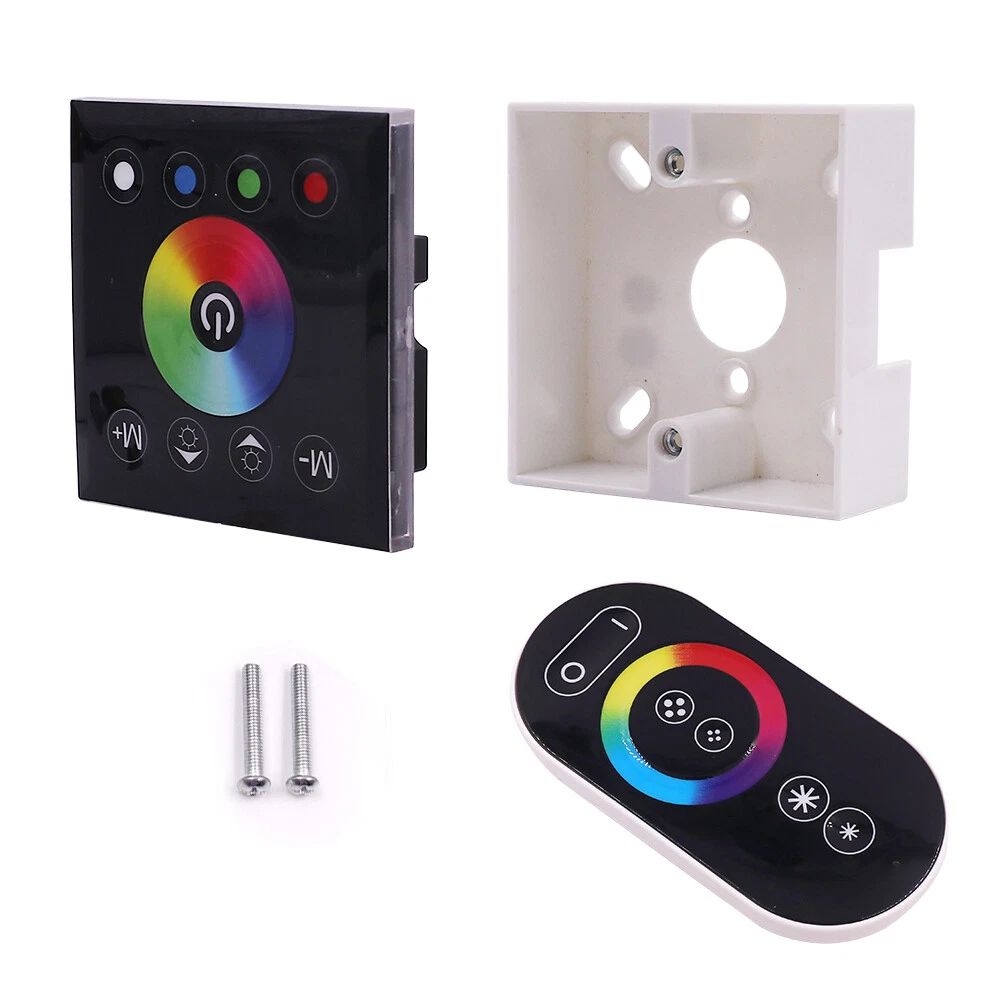 12V 24V Wall Mounted Switch Touch Panel RGBW LED Remote Controller Dimmer