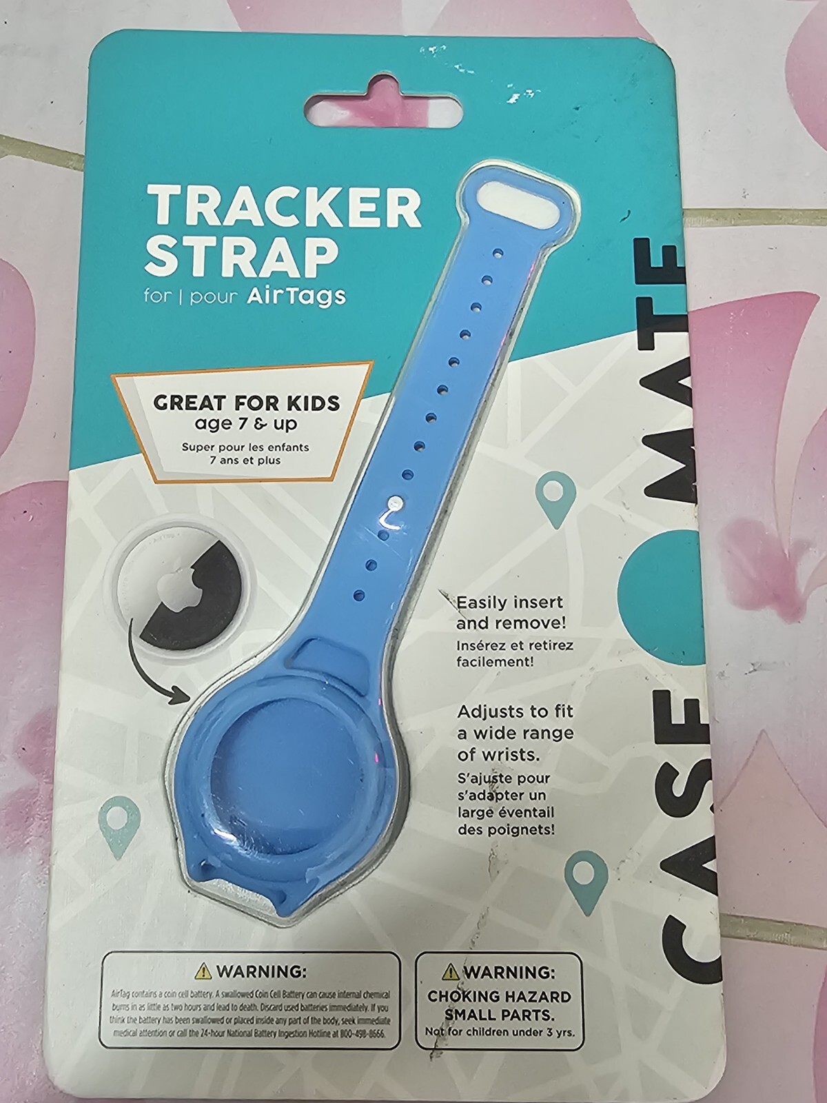Case-Mate Kids Tracker Strap for Apple AirTag in Blue